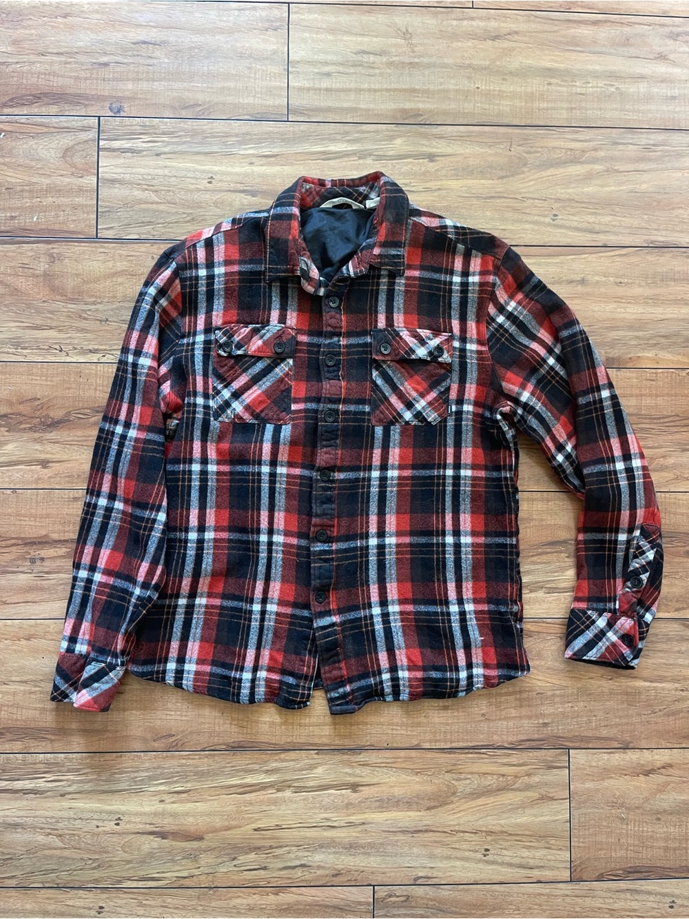 Element Skateboarding plaid flannel button-up shirt  Women Size Large